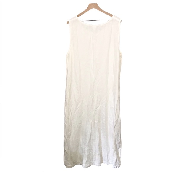 Eileen Fisher 100% Linen Sleeveless Maxi Dress 2X - Picture 2 of 13